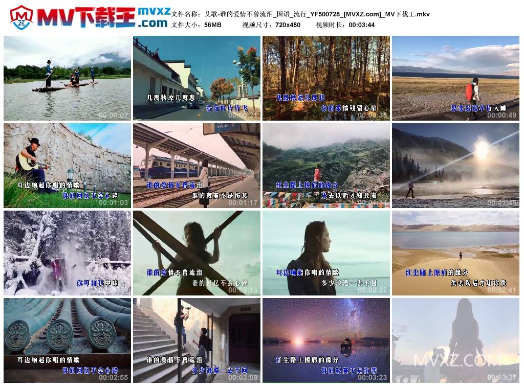 艾歌-谁的爱情不曾流泪_国语_流行_YF500728